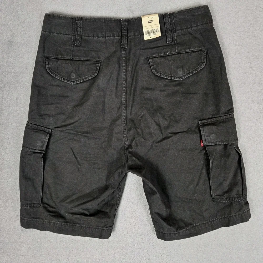 Levi's‎ Cargo Shorts Mens 30 Pockets Black 9